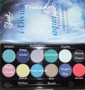 Palette Sleek Aqua Collection - Limited Edition - Mineral Based Eyeshadow Palette